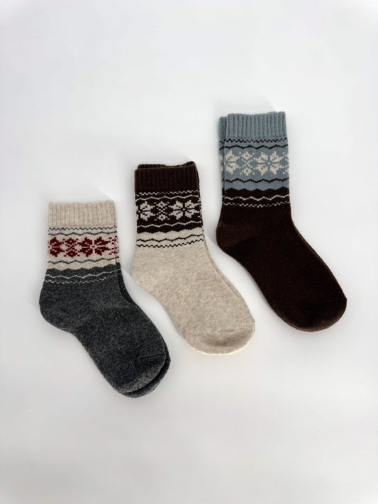 Winter flakes socks 2 pack