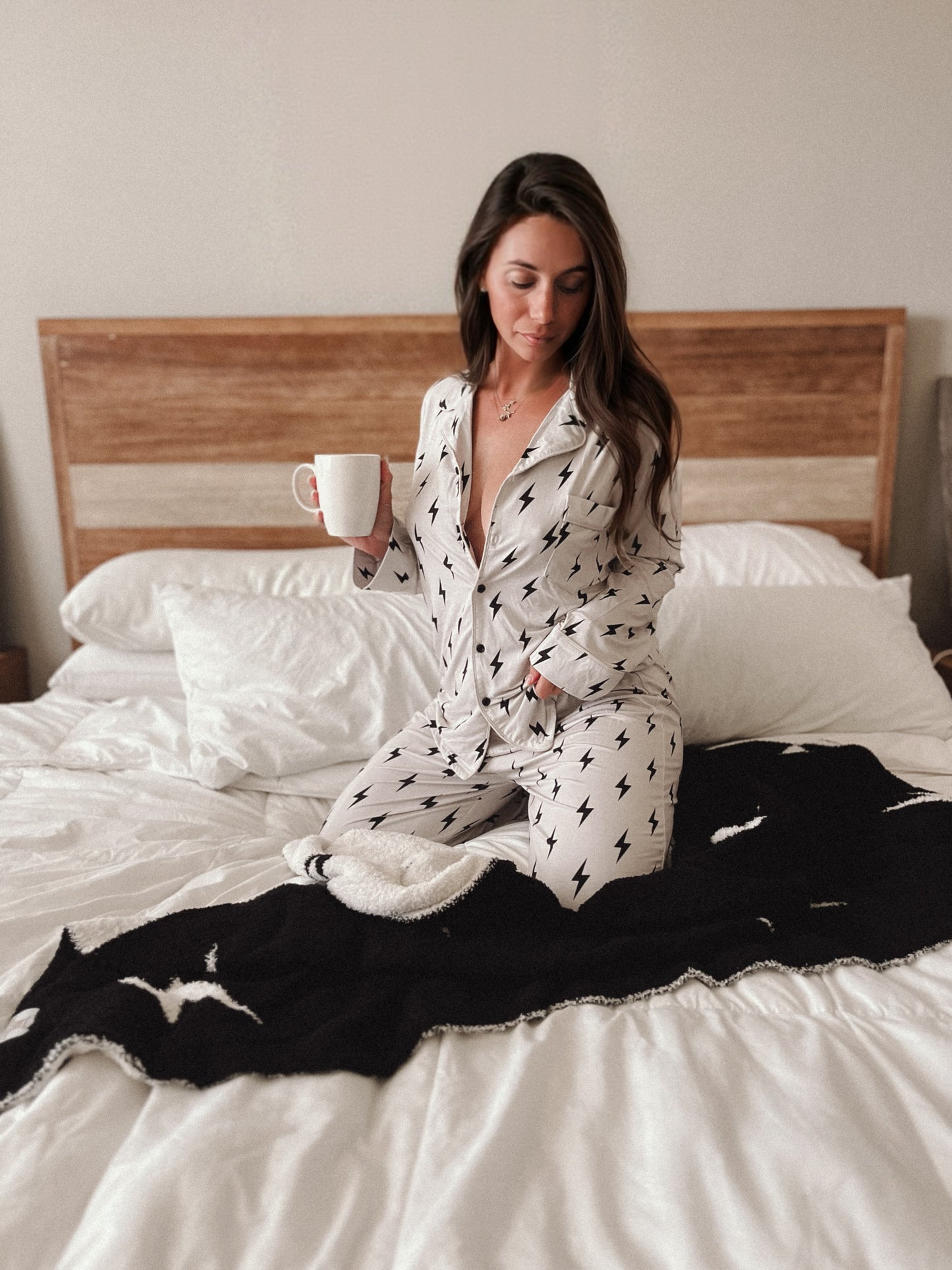 Adult 2 piece bolt pajama set