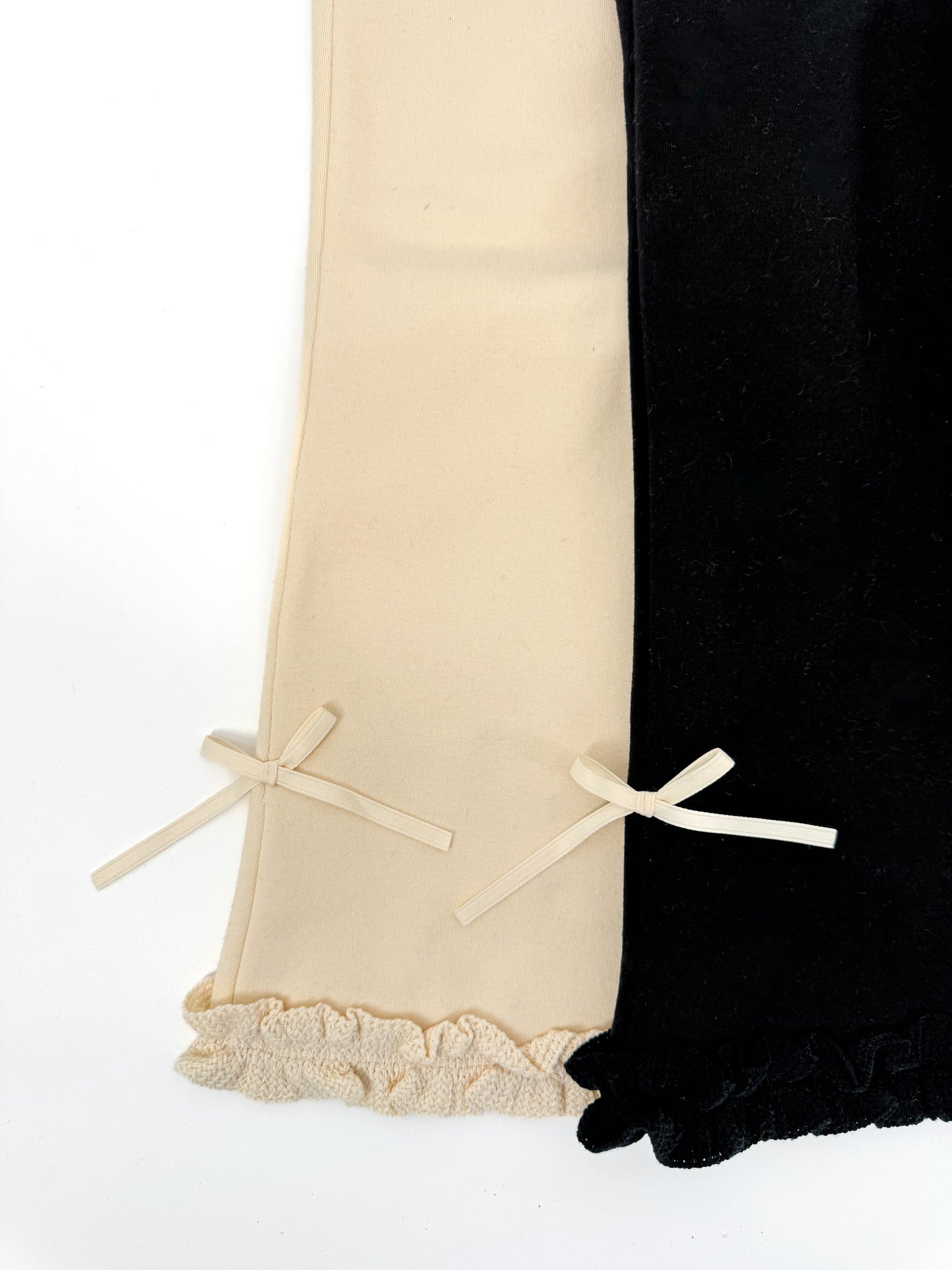 Ribbon Bootcut leggings