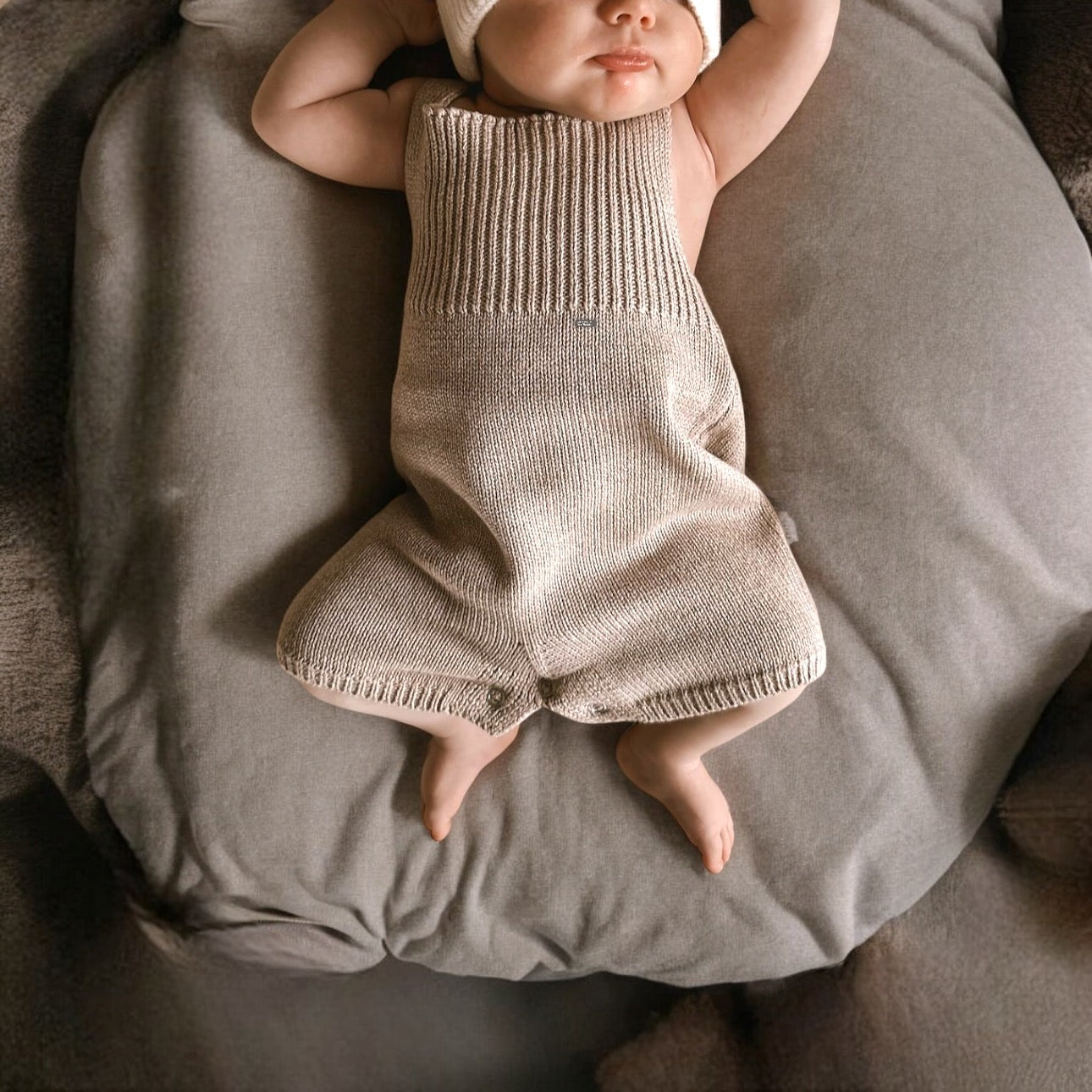 Fall Baby Ribbed Romper