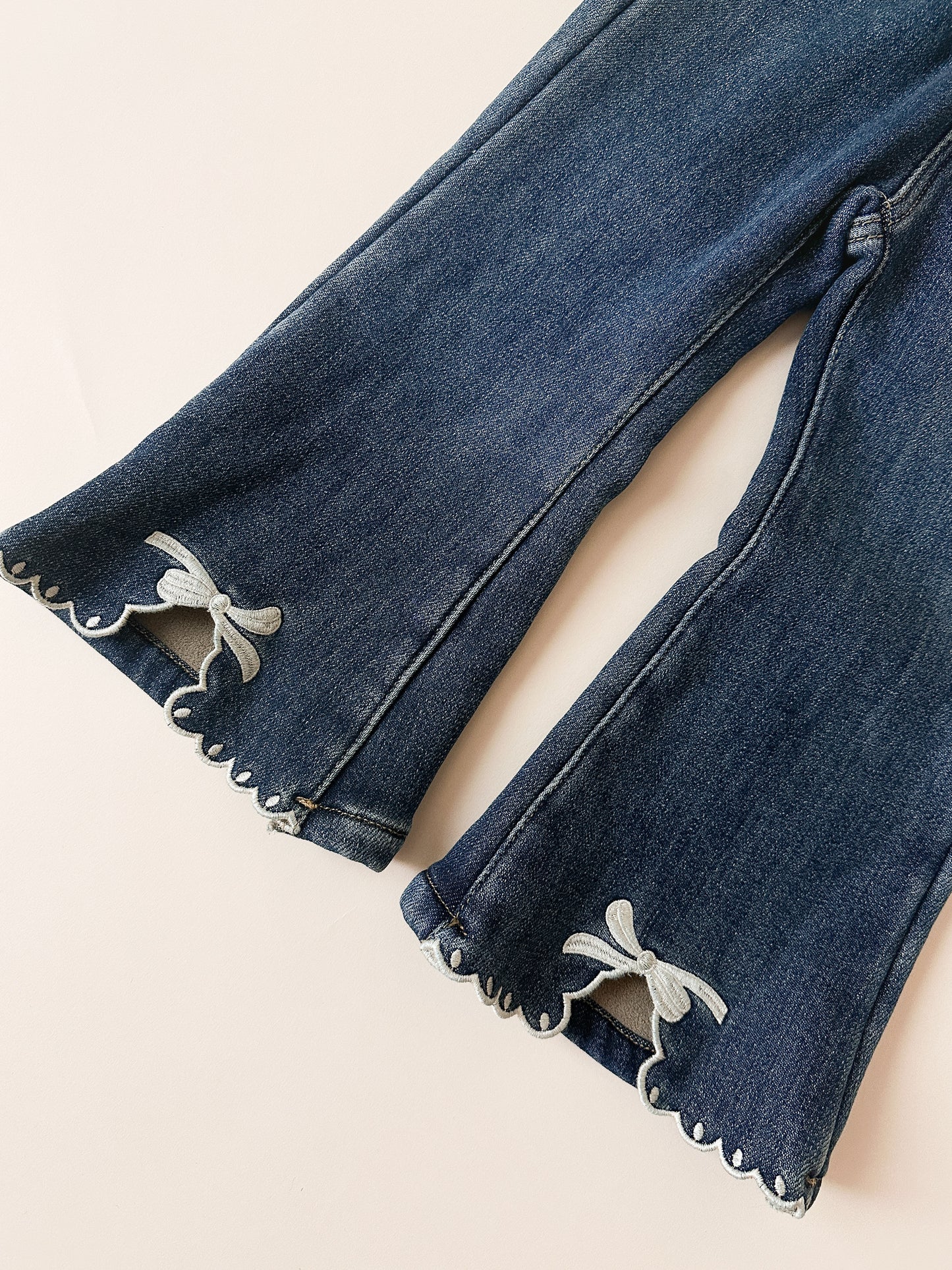 Bow Denim Pants