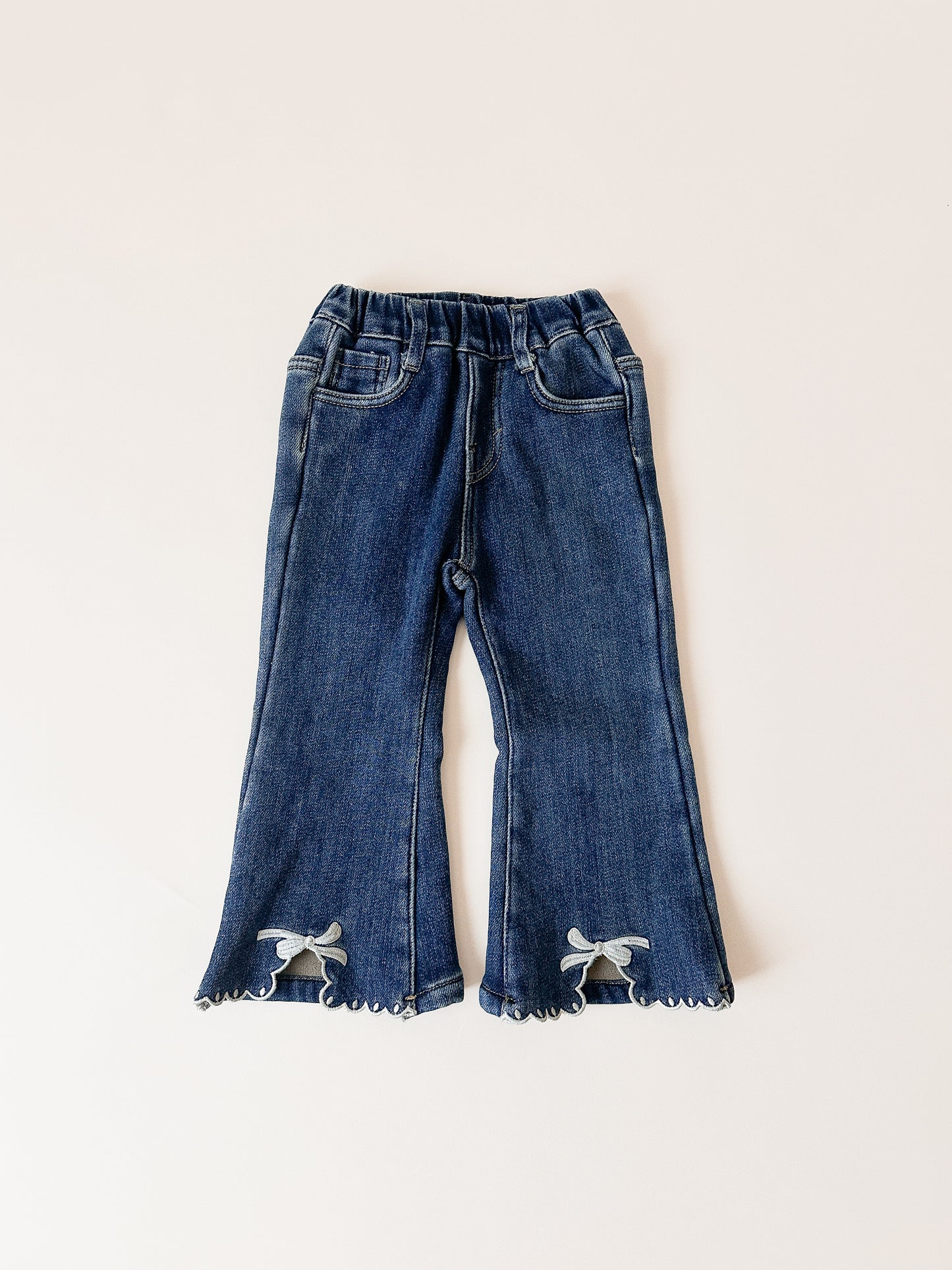 Bow Denim Pants
