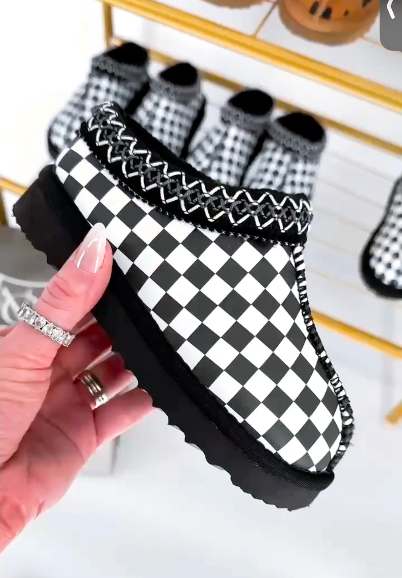 Checkered Shoe